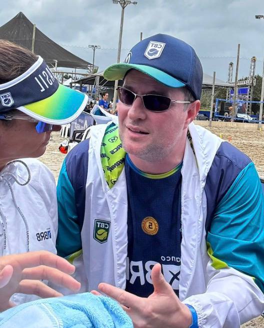 Jair Amintas em evento de Beach Tennis